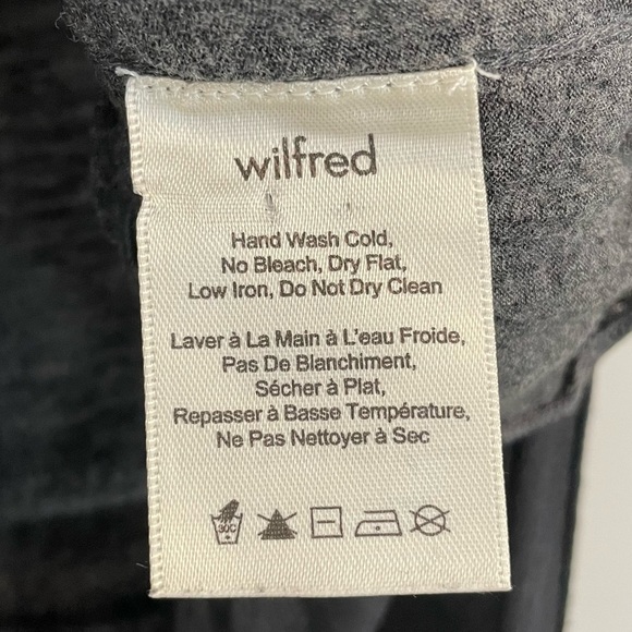 Wilfred with Silk Longline T-Shirt Womens M Grey Black Casual Top Office Career - Picture 9 of 10